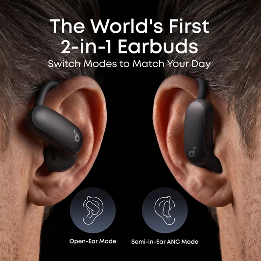 Handsfree Bluetooth Anker SoundCore AeroFit 2 Pro, TWS, ANC, MultiPoint, Musta A3875G11