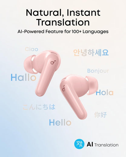 Handsfree Bluetooth Anker SoundCore R60i, TWS, ANC, Vaaleanpunainen D1202G51