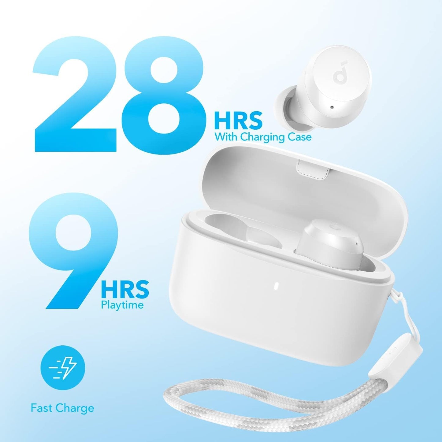Handsfree Bluetooth Anker SoundCore A25i, TWS, Valkoinen A3948G21