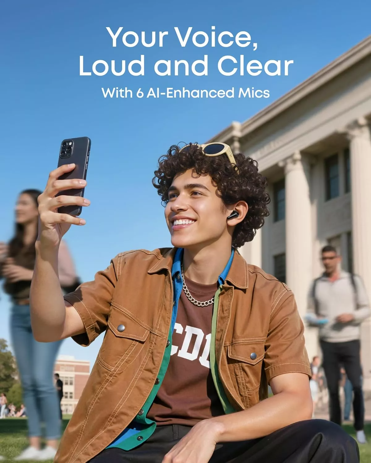 Handsfree Bluetooth Anker SoundCore R60i, TWS, ANC, Musta D1202G11
