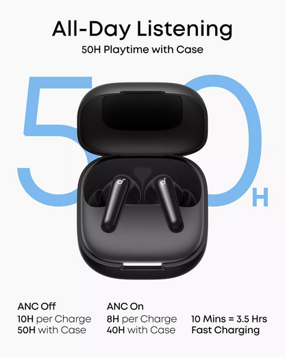 Handsfree Bluetooth Anker SoundCore R60i, TWS, ANC, Musta D1202G11