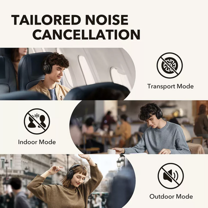 Handsfree Bluetooth Anker SoundCore Q30, A2DP, ANC, Musta A3028313