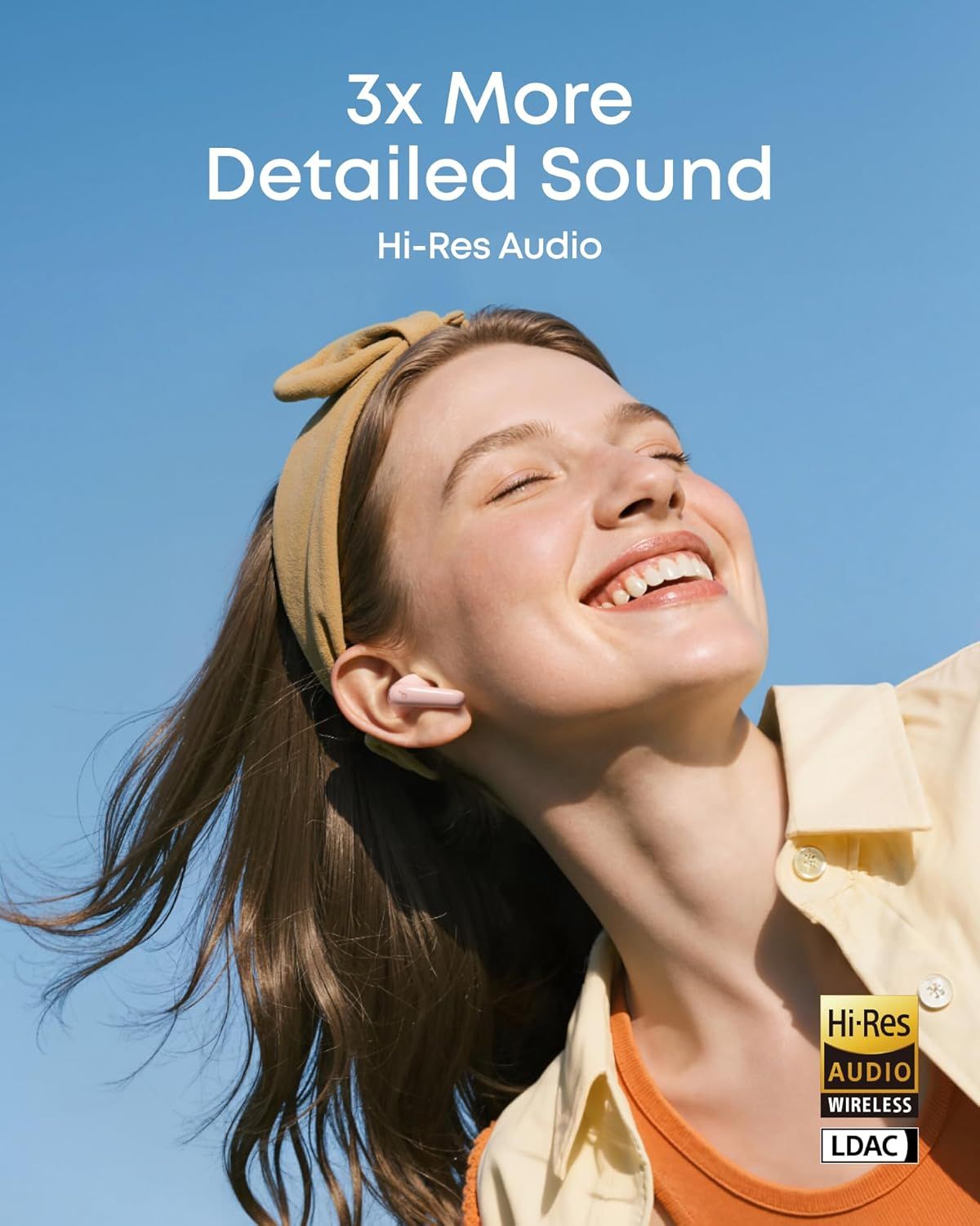 Handsfree Bluetooth Anker SoundCore R60i, TWS, ANC, Vaaleanpunainen D1202G51