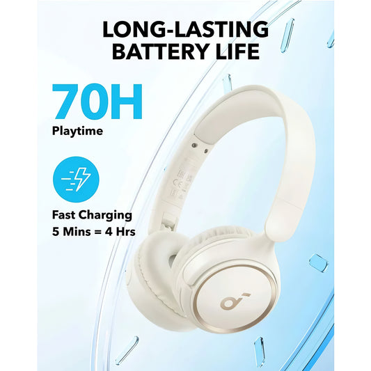Handsfree Bluetooth Anker SoundCore H30i, Multipoint, A2DP, Valkoinen A3012G21