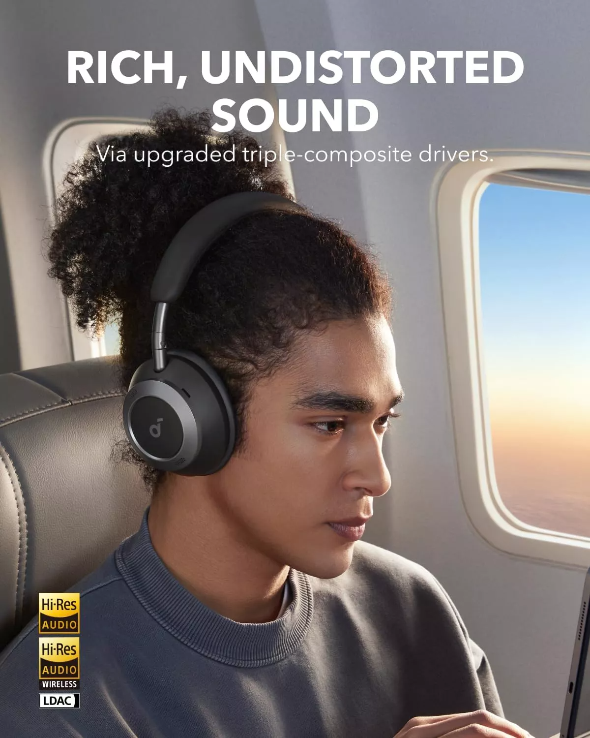 Handsfree Bluetooth Anker Soundcore Space One Pro, A2DP, ANC, Musta A3062G11