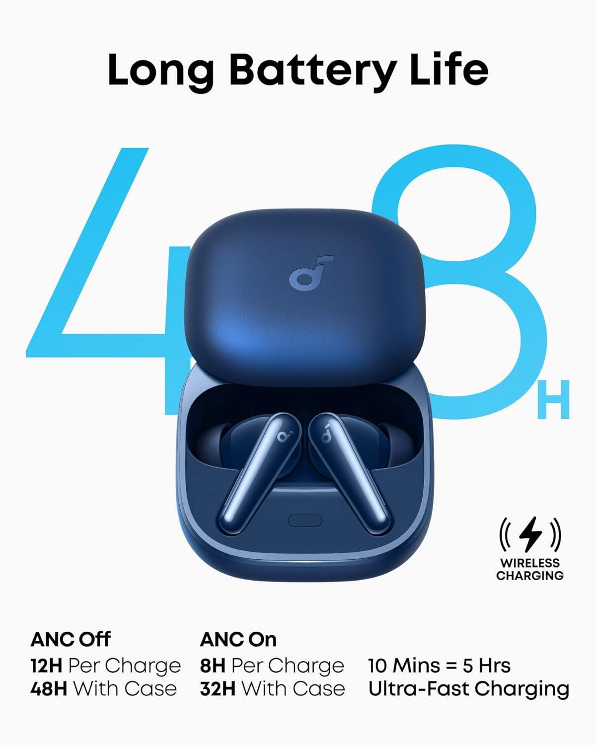 Handsfree Bluetooth Anker SoundCore Liberty 5, TWS, ANC, Sininen A3957G31