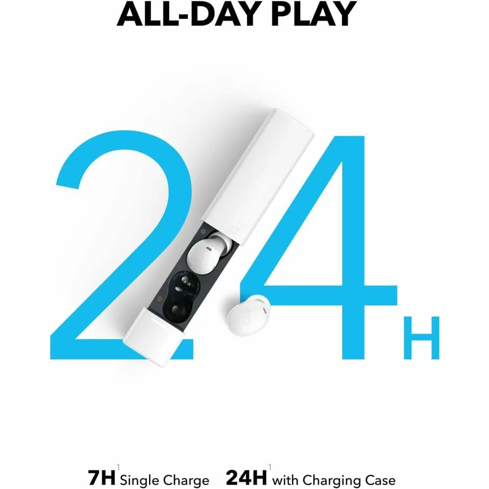 Handsfree Bluetooth Anker SoundCore A30i, TWS, Valkoinen A3958G21