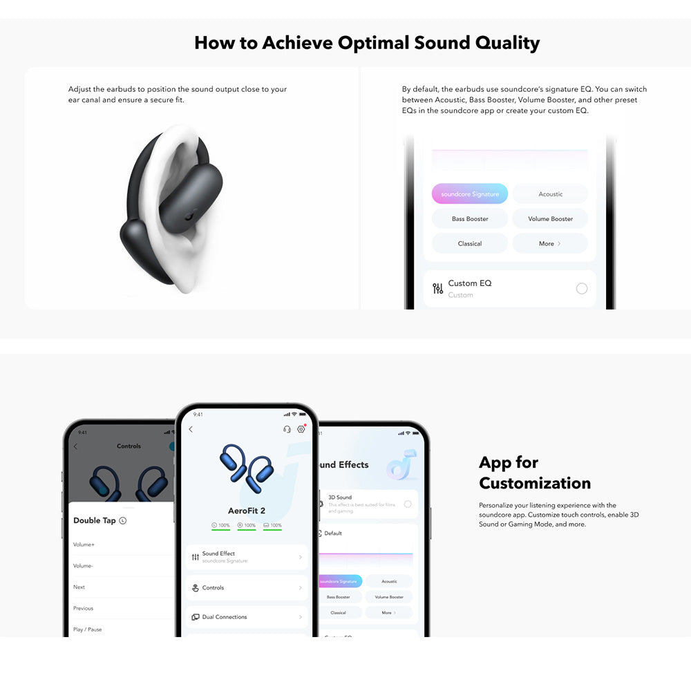 Handsfree Bluetooth Anker SoundCore AeroFit 2, TWS, Vihreä A3874G61