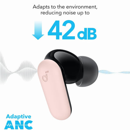 Handsfree Bluetooth Anker SoundCore P30i, TWS, Vaaleanpunainen A3959351