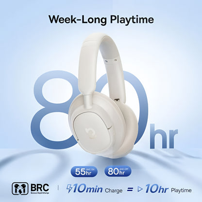 Handsfree Bluetooth Baseus Bass BH1 NC, MultiPoint, A2DP, ANC, Valkoinen A0203702
