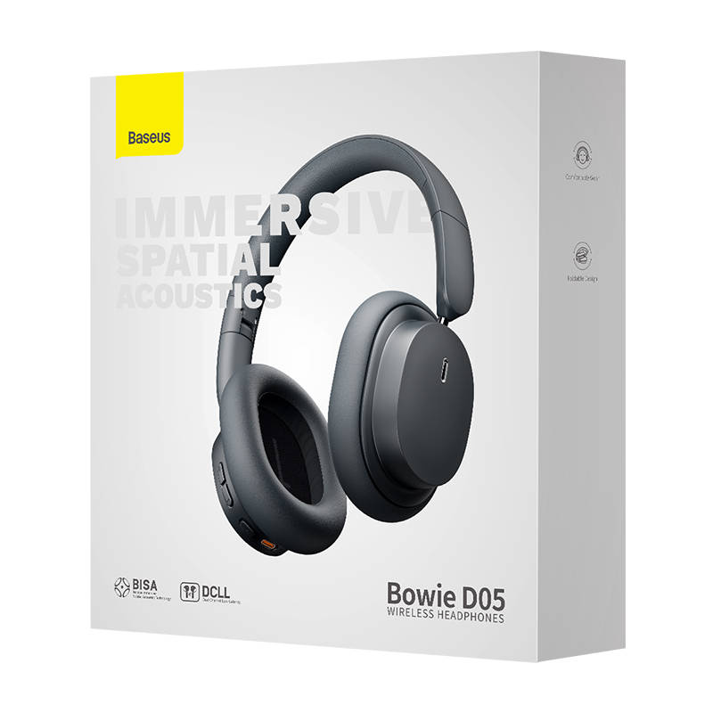 Handsfree Bluetooth Baseus Bowie D05, MultiPoint, A2DP, Harmaa NGTD020213