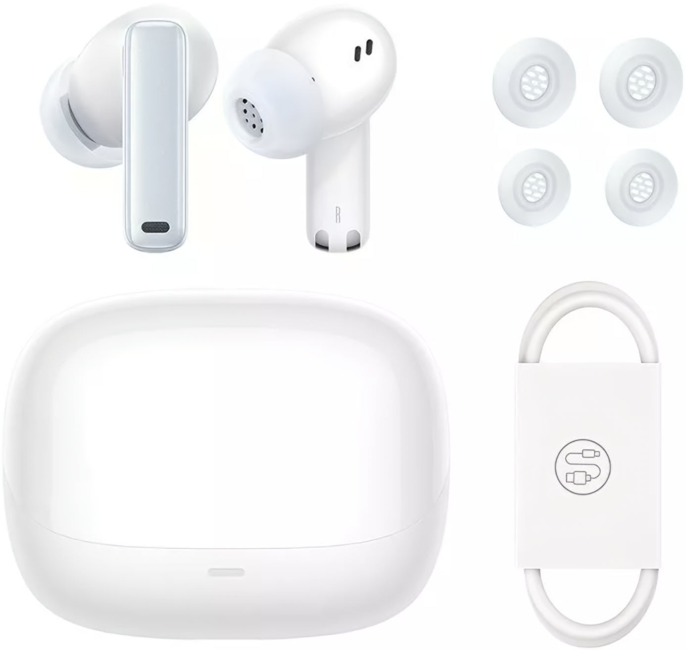 Handsfree Bluetooth Baseus Bowie M2s, TWS, ANC, Valkoinen NGTW350102