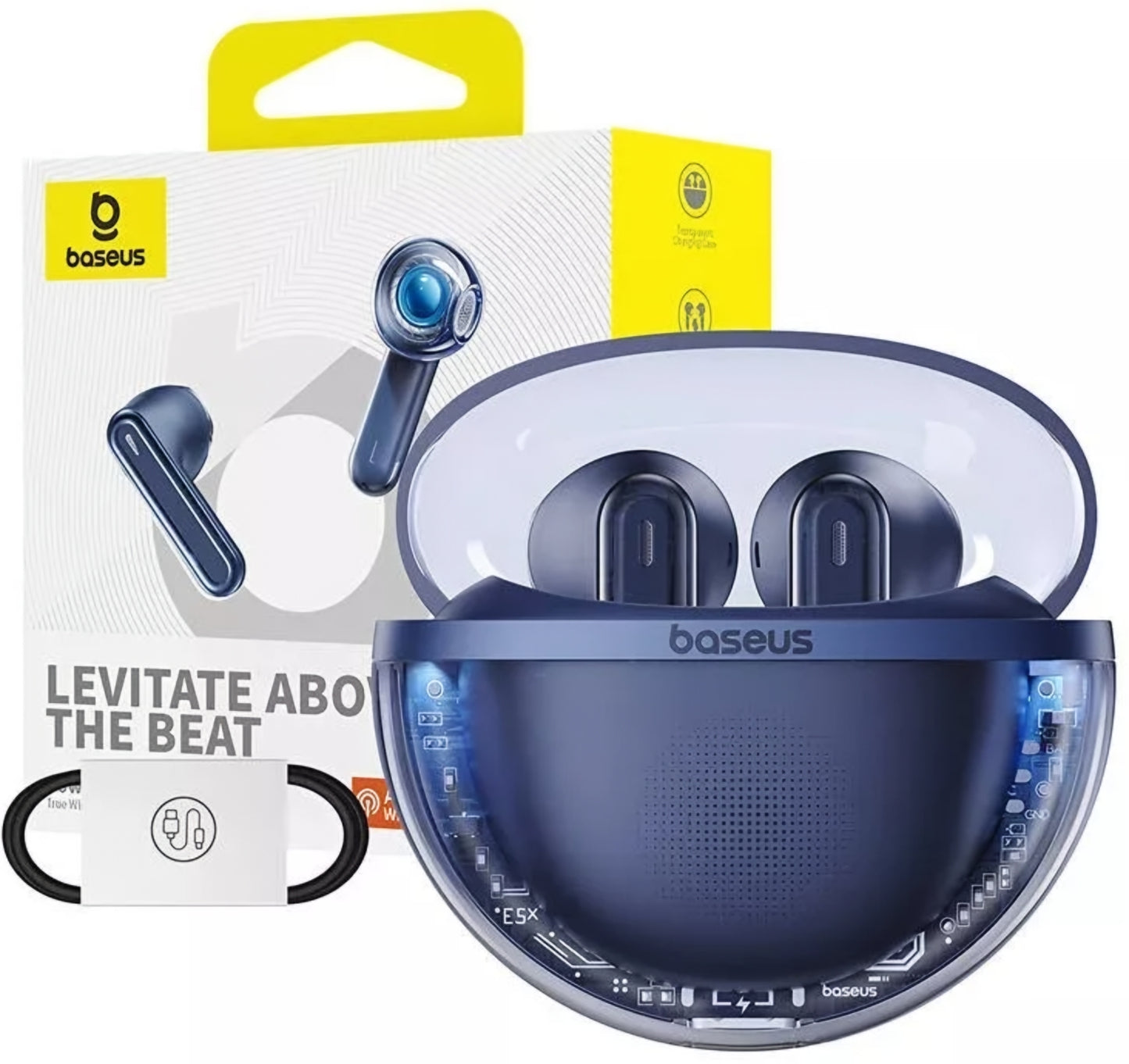 Handsfree Bluetooth Baseus Bowie E5x, TWS, Sininen A00060101323-00