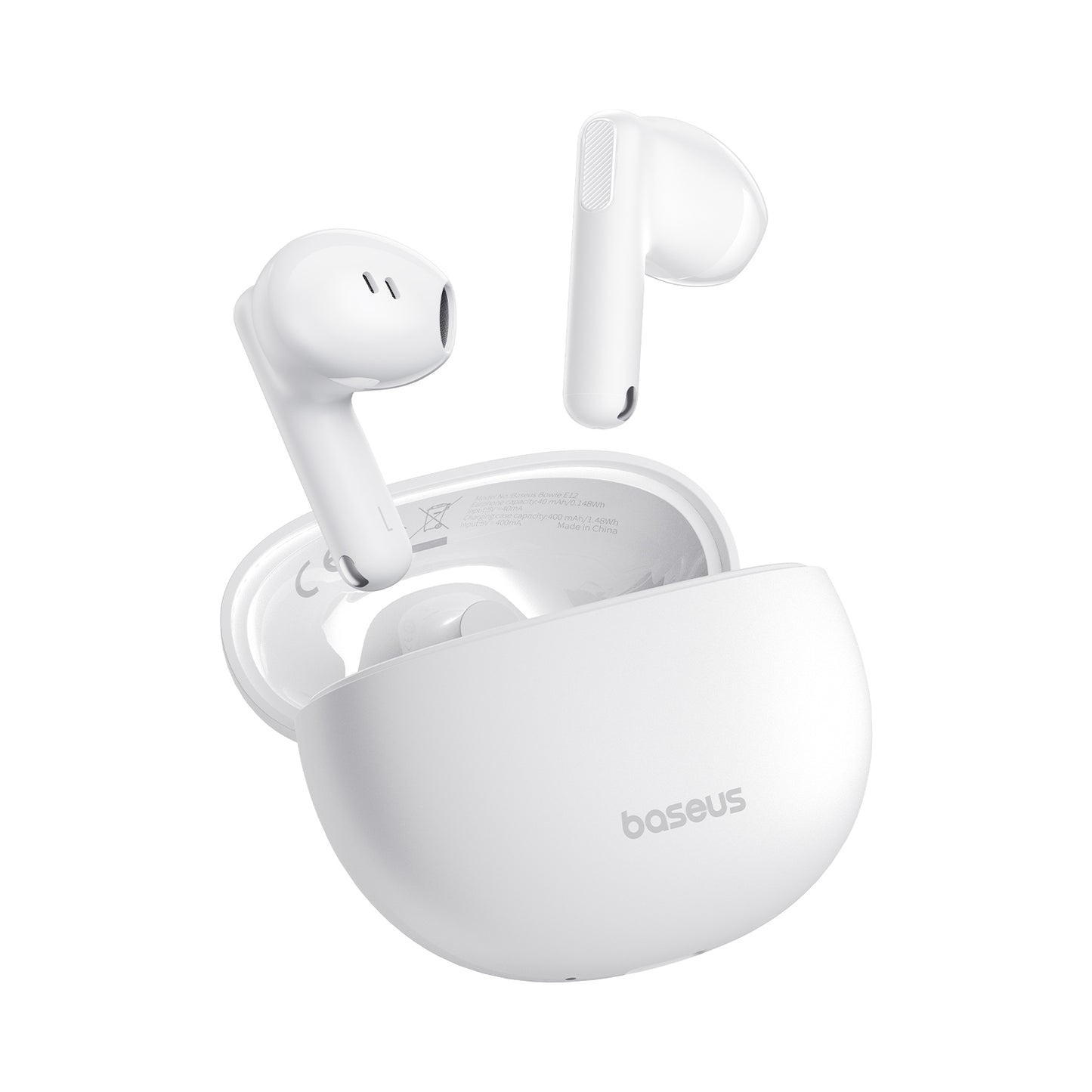 Handsfree Bluetooth Baseus Bowie E12, TWS, valkoinen A00059801216-Z1 