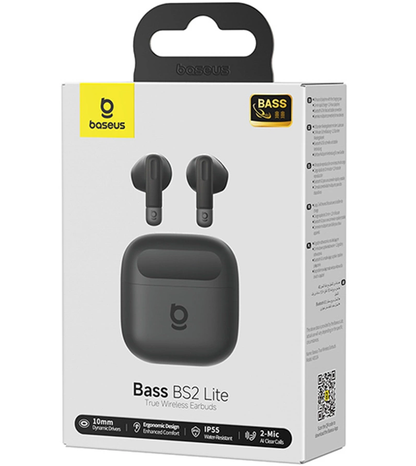 Handsfree Bluetooth Baseus Bowie Bass BS2 Lite, TWS, Musta A0010A02