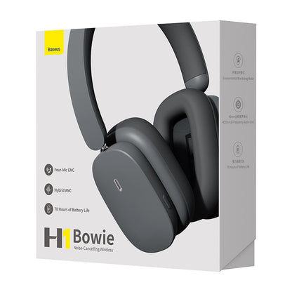 Handsfree Bluetooth Baseus Bowie H1, A2DP, ANC, Harmaa NGTW230213