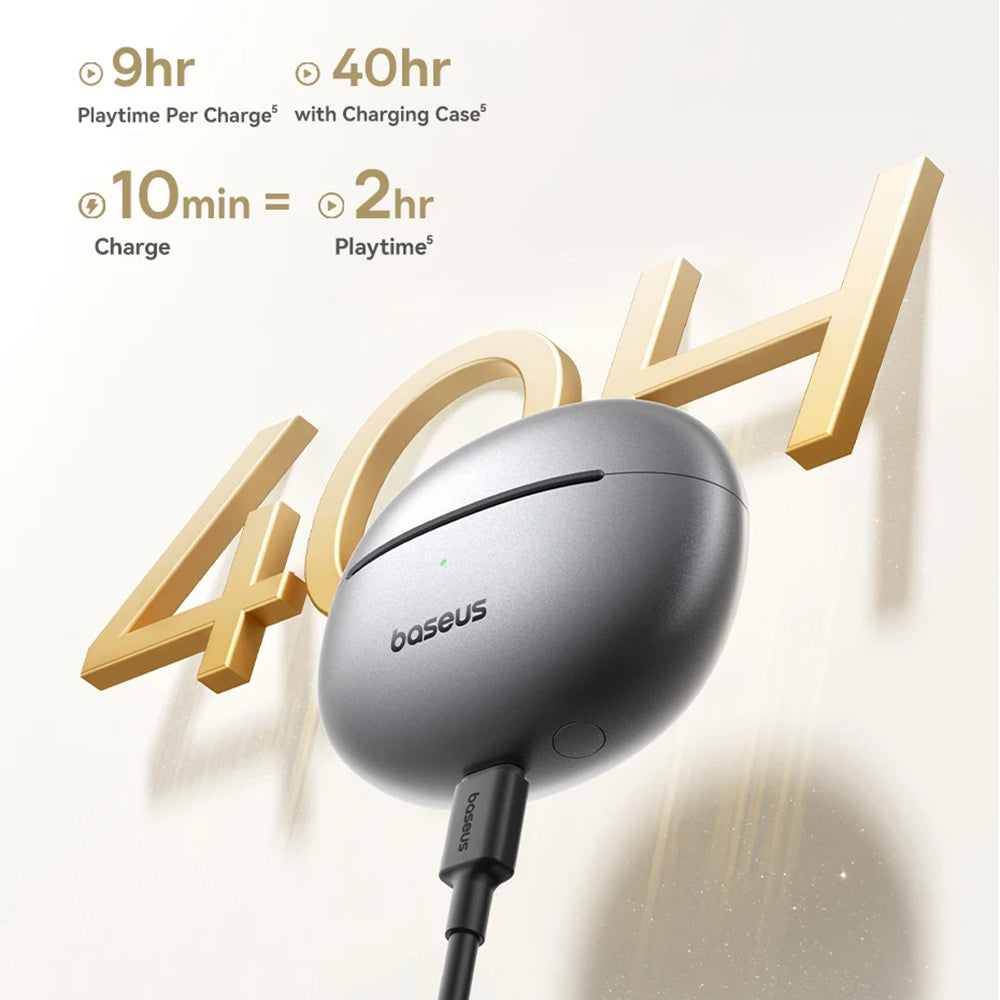 Handsfree Bluetooth Baseus Bowie MC1 Pro, TWS, MultiPoint, Musta A0102503