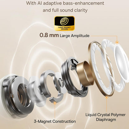 Handsfree Bluetooth Baseus Bowie MC1, TWS, Valkoinen A00083501226-00