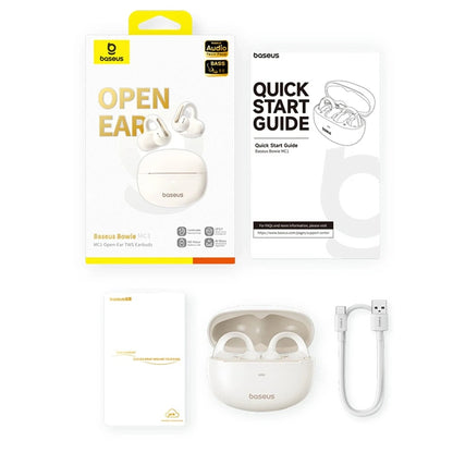 Handsfree Bluetooth Baseus Bowie MC1, TWS, Valkoinen A00083501226-00