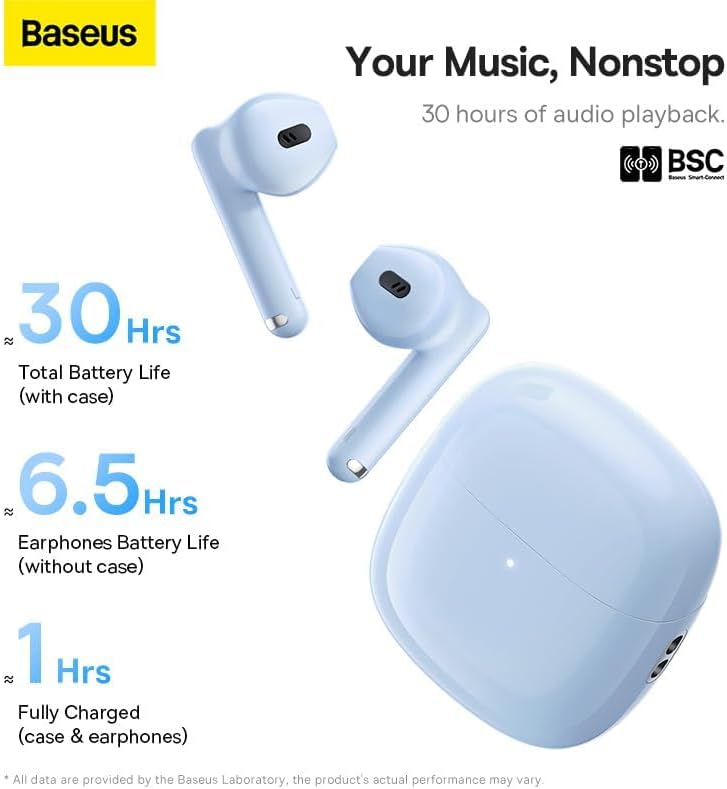 Handsfree Bluetooth Baseus Bowie WX5, TWS, Sininen A00051000313-00