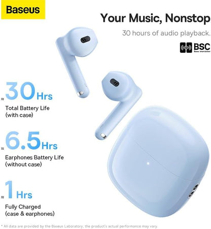 Handsfree Bluetooth Baseus Bowie WX5, TWS, Sininen A00051000313-00