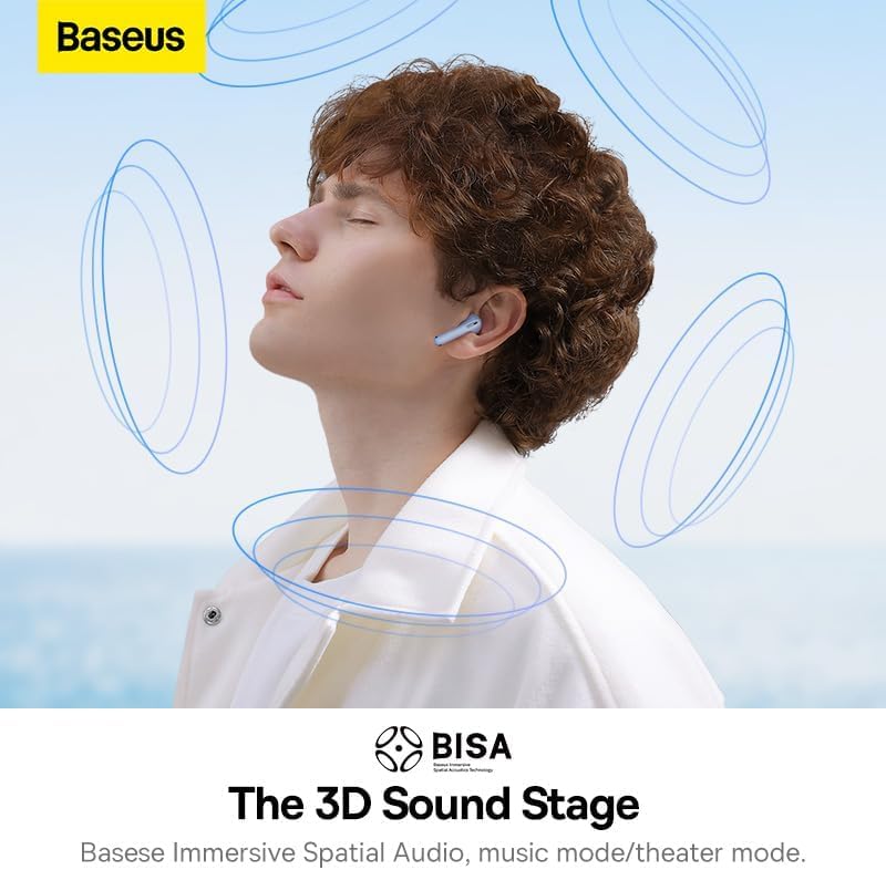 Handsfree Bluetooth Baseus Bowie WX5, TWS, Sininen A00051000313-00