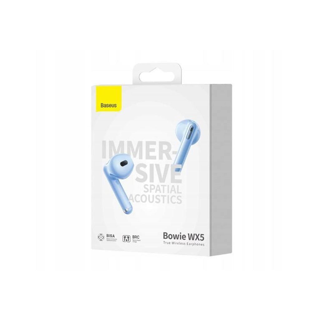 Handsfree Bluetooth Baseus Bowie WX5, TWS, Sininen A00051000313-00