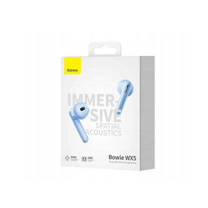Handsfree Bluetooth Baseus Bowie WX5, TWS, Sininen A00051000313-00