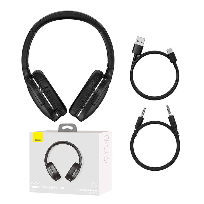 Handsfree Bluetooth Baseus Encok D02 Pro, MultiPoint, A2DP, musta NGTD010301 