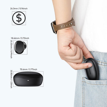 Handsfree Bluetooth Baseus Encok W11, TWS, Musta NGTW060001