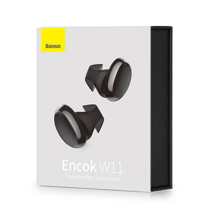 Handsfree Bluetooth Baseus Encok W11, TWS, Musta NGTW060001