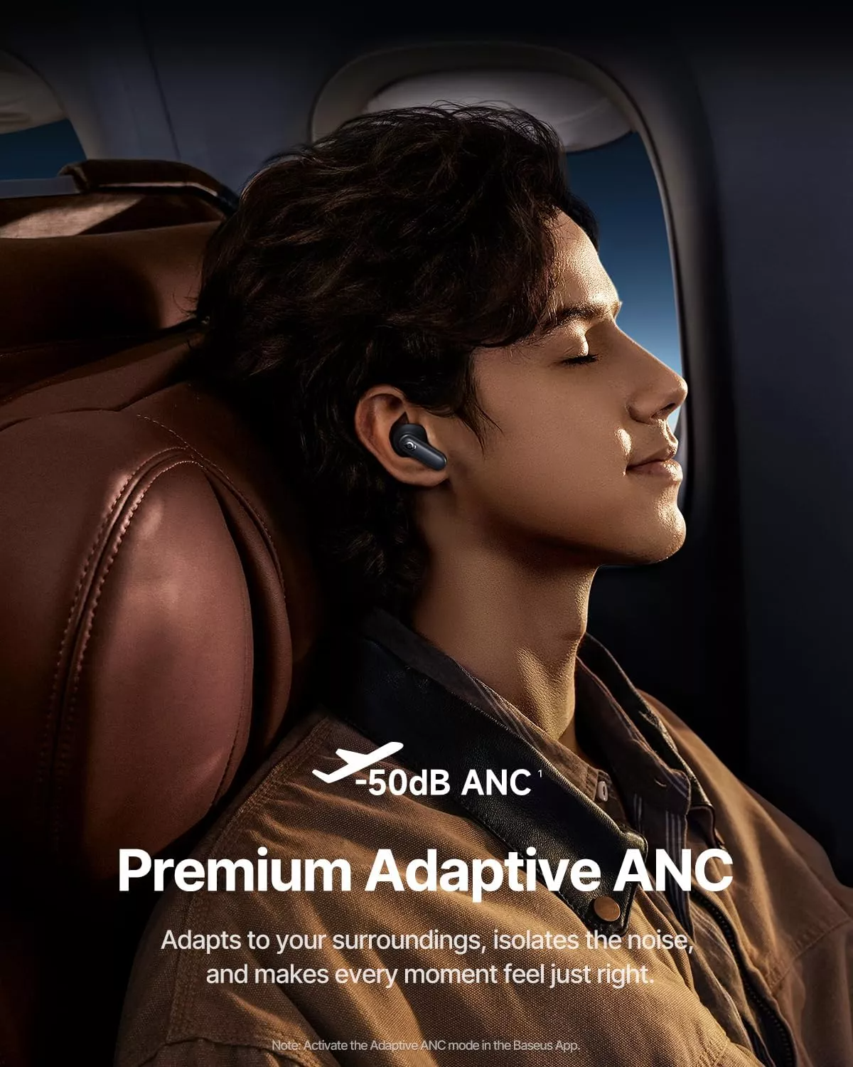 Handsfree Bluetooth Baseus Inspire XP1 Sound by Bose, TWS, ANC, Musta A0010902