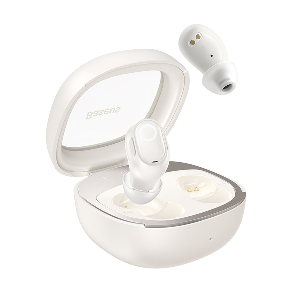 Handsfree Bluetooth Baseus WM02+, TWS, Valkoinen NGTW370302