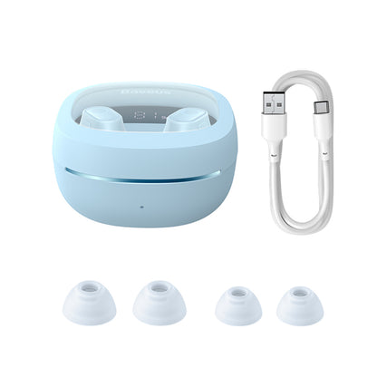 Handsfree Bluetooth Baseus WM02+, TWS, Sininen NGTW370303