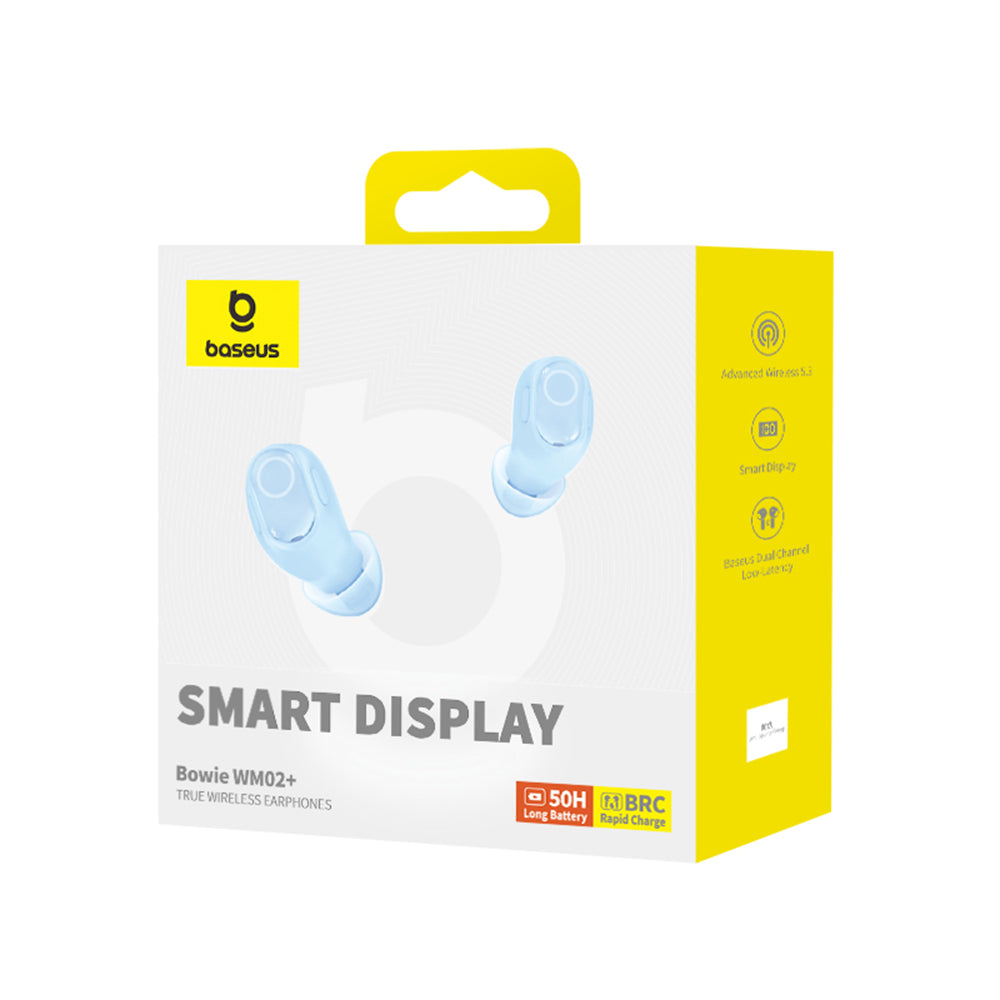 Handsfree Bluetooth Baseus WM02+, TWS, Sininen NGTW370303