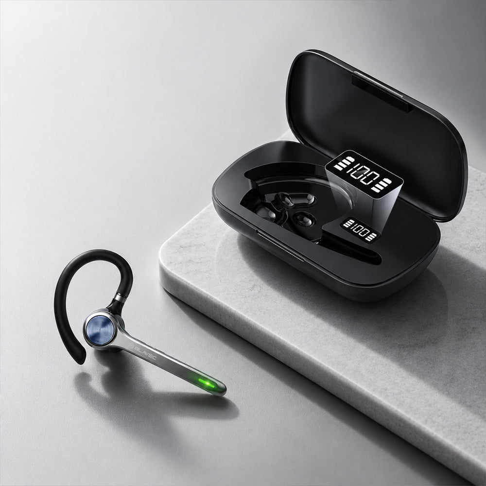 Blavec Talk 1 Bluetooth-handsfree, MultiPoint, A2DP, musta
