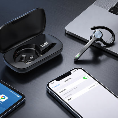Blavec Talk 1 Bluetooth-handsfree, MultiPoint, A2DP, musta
