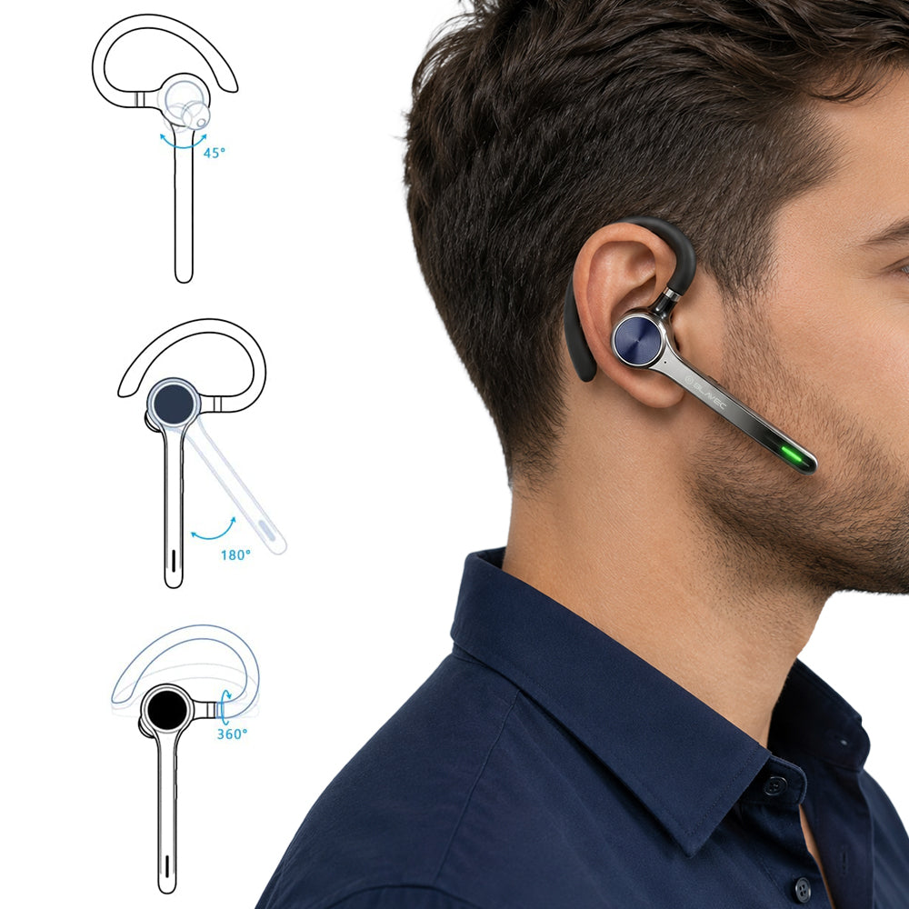 Blavec Talk 1 Bluetooth-handsfree, MultiPoint, A2DP, musta
