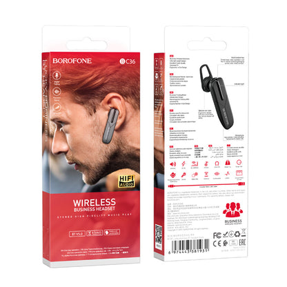 Bluetooth-kuulokkeet BC36 Lucky, A2DP, musta, handsfree