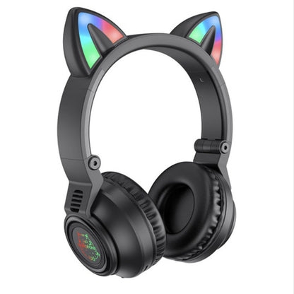 Handsfree Bluetooth Borofone BO18 Cat Ear, A2DP, Musta
