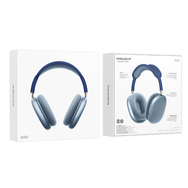 Borofone BO22 Elegant Bluetooth-kuulokkeet, A2DP, sininen
