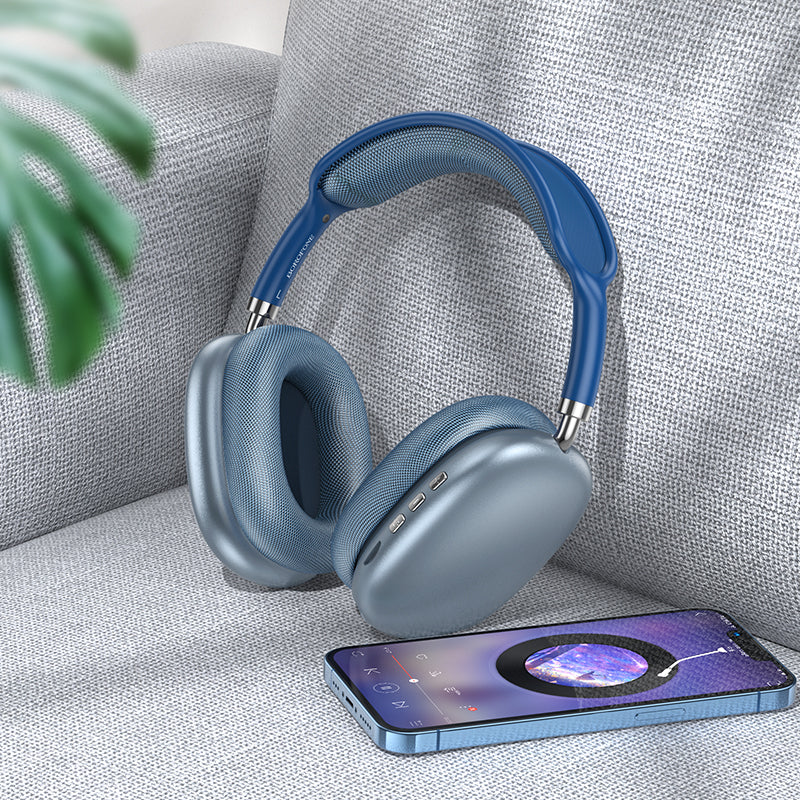 Borofone BO22 Elegant Bluetooth-kuulokkeet, A2DP, sininen