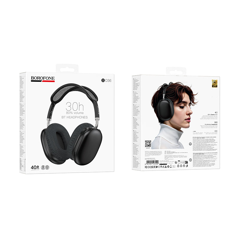 Handsfree Bluetooth Borofone BO36 Tone, A2DP, Musta