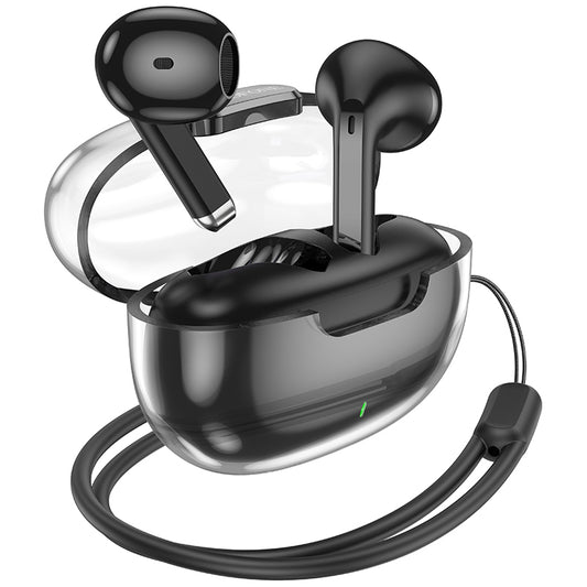 Handsfree Bluetooth Borofone BW46 Ice Flake, TWS, Musta