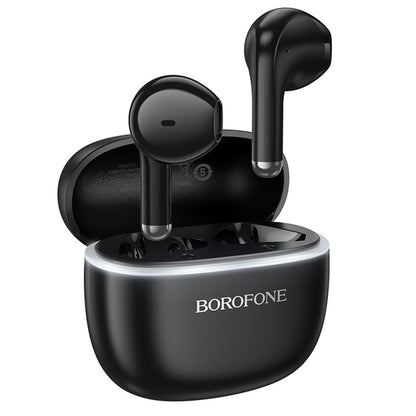 Handsfree Bluetooth Borofone FQ11 Sound, TWS, Musta