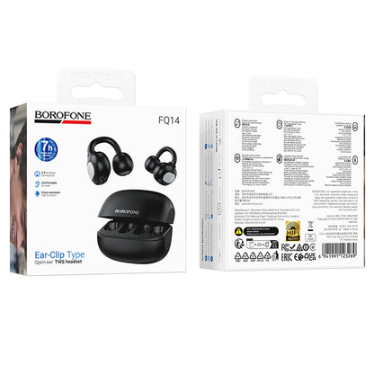 Handsfree Bluetooth Borofone FQ14 Joy, TWS, Musta