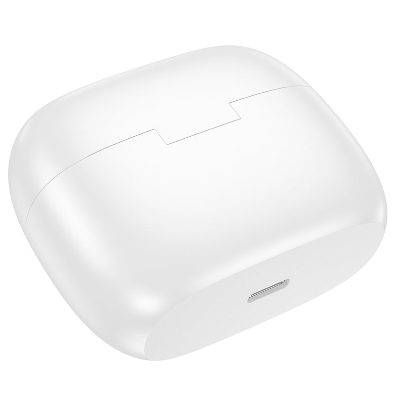 Handsfree Bluetooth Borofone FQ7 Treasure, TWS, ANC, MultiPoint, Valkoinen