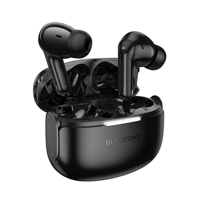Handsfree Bluetooth Borofone FQ9 Peaceful, TWS, Musta