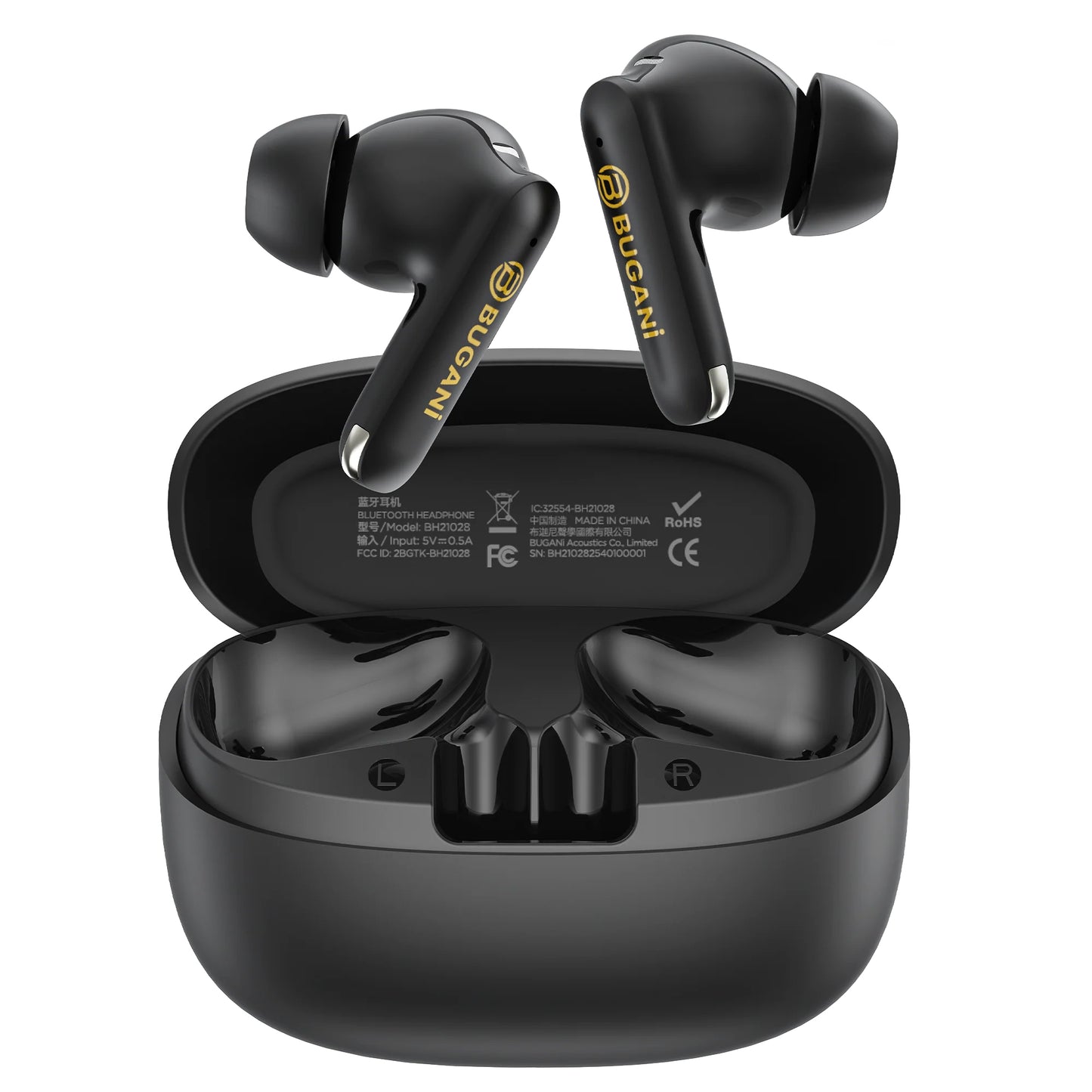 Handsfree Bluetooth Bugani Freebuds B20, TWS, ANC, Musta
