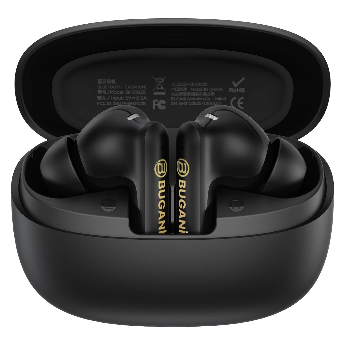 Handsfree Bluetooth Bugani Freebuds B20, TWS, ANC, Musta